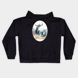 Dragon's loot pile - vintage fantasy inspired designs Kids Hoodie